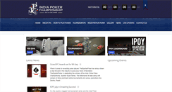 Desktop Screenshot of indiapokerchampionship.com